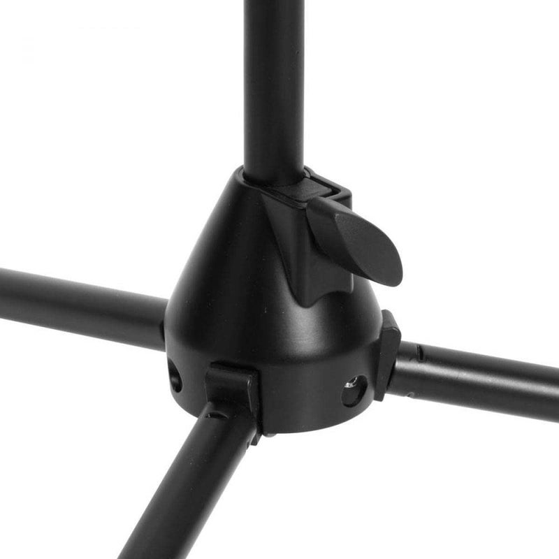 OnStage On-Stage MS7411B Short Drum/Amp Tripod Microphone Stand with Boom, Black - Image 2